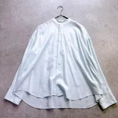 美品✨GALERIE VIE セルロースブロード バンドカラーシャツのサムネイル