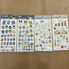 大人の図鑑シール　たまごっち　プチプチ　おみせっち　4サイズステッカー