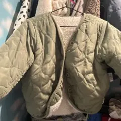 オリーブグリーン キルティングジャケット