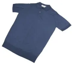 ジョンスメドレーM ポロシャツ PAYTON SMOKE BLUE 2つボタン