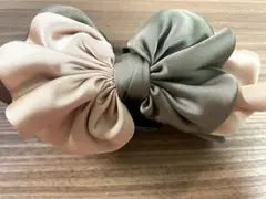 リボン　ヘアクリップ
