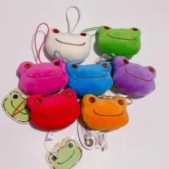 ラウンドワン / かえるのピクルス もちもちフェイスマスコット 7種 まとめ売り