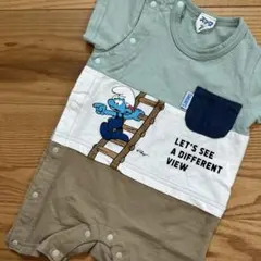 【未使用新品】スマーフ カバーオール 70 くすみカラー 定価2090円相当