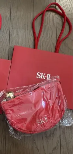 新品未使用SK-II レッドファスナーポーチ