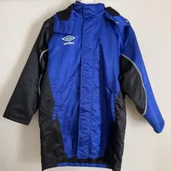 美品　umbro ベンチコート 青・黒