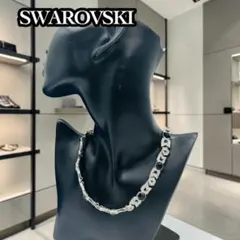SWAROVSKI スワロフスキー ネックレス ブラック シルバー　0914④