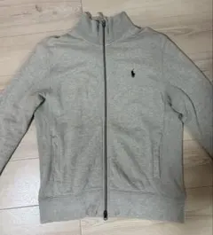 POLO RALPH LAUREN グレー スウェットフルジップアップ