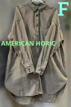 AMERICAN HORICチェック柄ロングシャツ