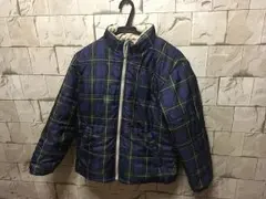 チェック柄リバーシブルジャンパー 子供用