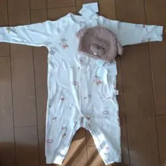 ジェラピケベビー ロンパース、帽子 タグ付き