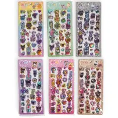サンリオ ぷくキラ チャームステッカー 6種類セット　キティ　クロミ　マイメロ