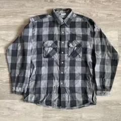 70s 80s FIVE BROTHER ネルシャツ 黒灰 三角タグ USA製 - メルカリ