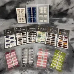 ネイルシール 13枚入り 多様デザイン　ジェルネイル風