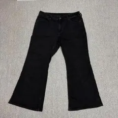 ブラック ブーツカットデニム