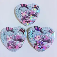 キミプリ キラッキランランフェスタ キュアキッス ハート缶バッジ