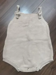 ELMO ベビー ロンパース 80 ベージュ