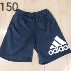 adidas アディダス ハーフパンツ ショートパンツ 紺 150 スエット