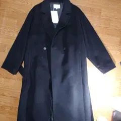 ALPHA CUBIC ブラック ロングコート Lサイズ