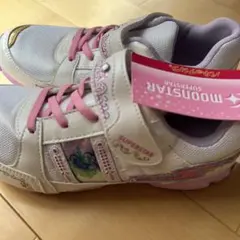 【新品】ムーンスター　バネのチカラ 女児シューズ　靴　スーパースター　21.5㎝