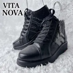 【未使用級✨】VITA NOVA ヴィタノーヴァ 厚底 ウェッジソール ジップのサムネイル
