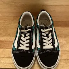 Vans Old Skool ブラック/ターコイズ20センチ