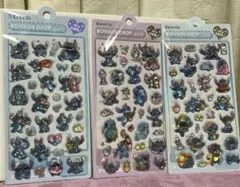 スティッチ 硬いぷくぷくシール 3枚セット②