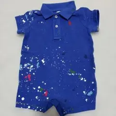 Ralph Lauren 青 ペイントロンパース 6Mのサムネイル