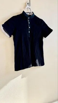 BOYCOTT ボイコット｜スタンドカラー 半袖シャツ｜サイズ3｜ブラック