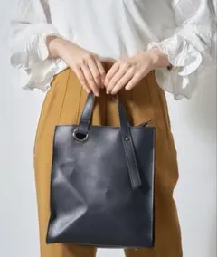 ☆即日発送可能☆ ハイグレードPUスクエアハンドトートバッグ KNF