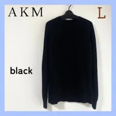 AKM ニット ブラック 黒 L セーターのサムネイル