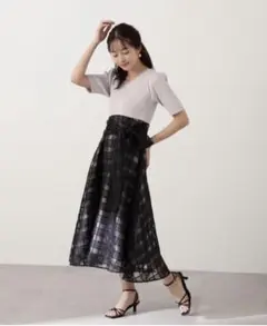 美品 プロポーションボディドレッシング ドッキングワンピース Sサイズ