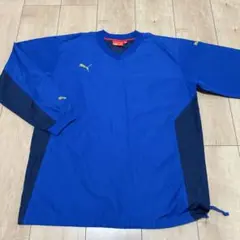 Puma ピステ・ウィンドブレーカー 青