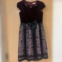 Lili Lundi ワインレッド ドレス160cmのサムネイル