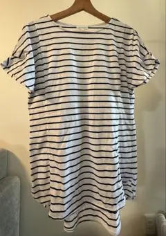 マタニティ　授乳　Tシャツ　ボーダー