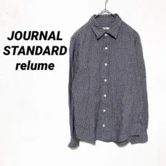 3513T ジャーナル スタンダードレリューム　長袖チェックシャツ　トップス