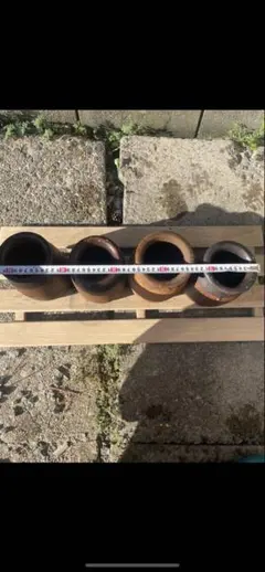 蛸壺 骨董品 アンティーク蛸壺4個セット - メルカリ