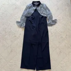 BONLECILL noir キャンディースリーブシアーボレロ&パンツドレス