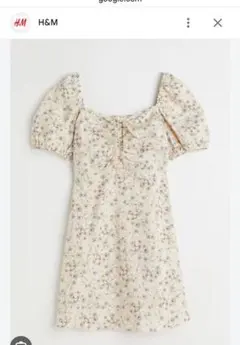H&M フラワープリント ワンピース