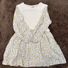 petit main 花柄ワンピース 130cm