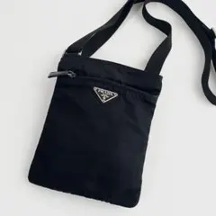 【美品】PRADA プラダ ショルダーバッグ サコッシュ ナイロン×レザー