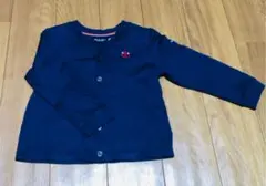 美品　ミキハウス　ブラックベア　カーディガン　100