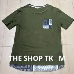 THE SHOP TK タケオ　キクチ　ペイズリー　ポケットTシャツ メンズ Mのサムネイル