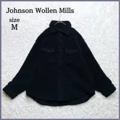 Johnson Wollen Mills ボアジャケット M ブラック ブルゾン