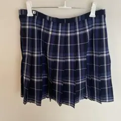 EAST ネイビー系チェック プリーツスカート サイズ9
