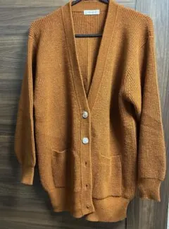 (21)LASE-LASE オレンジ カーディガン