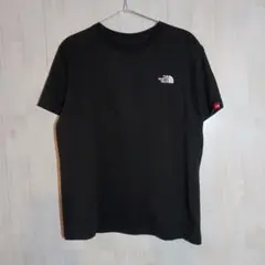 h0023　ノースフェイス　半袖　ブラック　M　プリント国旗　Mのサムネイル