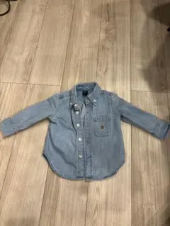 【baby GAP】 長袖デニムシャツ 12-18M (80cm)