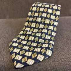 Christian Dior ネクタイ Monsieur ネイビー/ゴールド