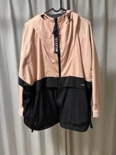 MILKFED. フード付きジャケット ピンク/ブラック マウンテンパーカー