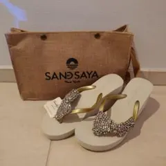 Sand by Saya ：High Wedgeビーチサンダル25~25.5cmのサムネイル